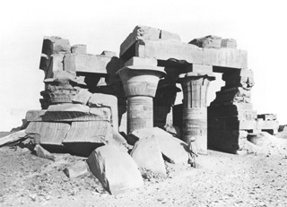 Frith, F.  [Included in an album labelled Historical Photographs. Egypt. Frith's Universal Series, folio ii, in Sackler Library, Oxford, 327 Fri la fol.], Kom Ombo (1856-60
[The dates of Frith's visits to Egypt.]) (Enlarged image size=33Kb)