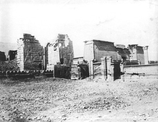 Zangaki, G., The Theban west bank, Medinet Habu (c.1890
[Estimated date.]) (Enlarged image size=39Kb)