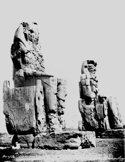 Bonfils, F., The Theban west bank (c.1880
[Estimated date.]) (Enlarged image size=27Kb)