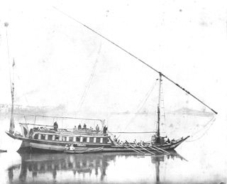 not known, Nile transport (before 1876
[Both photographs in in an album dated 1876.]) (Enlarged image size=24Kb)