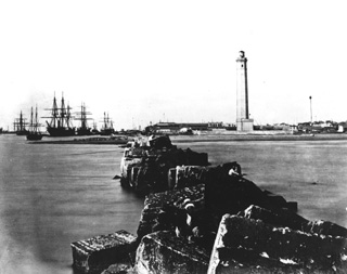 Arnoux, H., Port Said (before 1876
[In an album dated 1876.]) (Enlarged image size=29Kb)