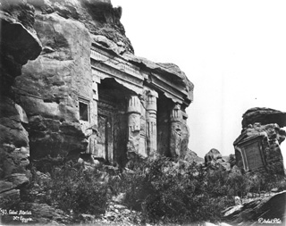 Sebah, J. P., Gebel el-Silsila West (before 1876
[Gr. Inst. Library A 47A in an album dated 1876.]) (Enlarged image size=42Kb)