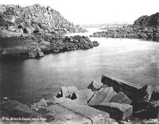 Sebah, J. P., The Nile and the islands in the vicinity of Philae (before 1876
[In an album dated 1876.]) (Enlarged image size=39Kb)