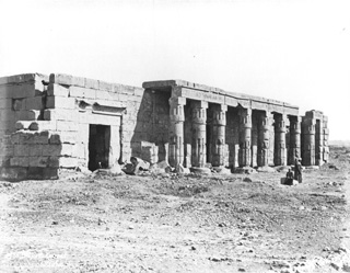 Sebah, J. P., The Theban west bank, Qurna (c.1875
[Estimated date.]) (Enlarged image size=38Kb)