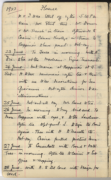 Minnie Burton's Diary, p. 20