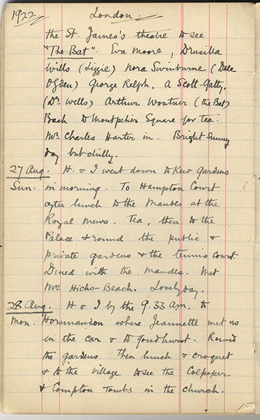 Minnie Burton's Diary, p. 40