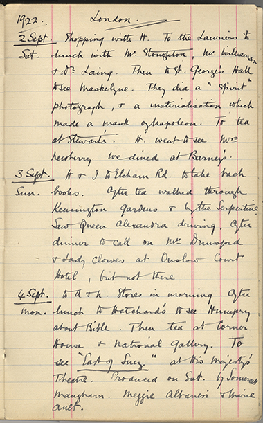 Minnie Burton's Diary, p. 43