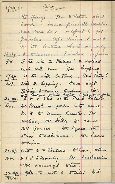 Minnie Burton's Diary, p. 180