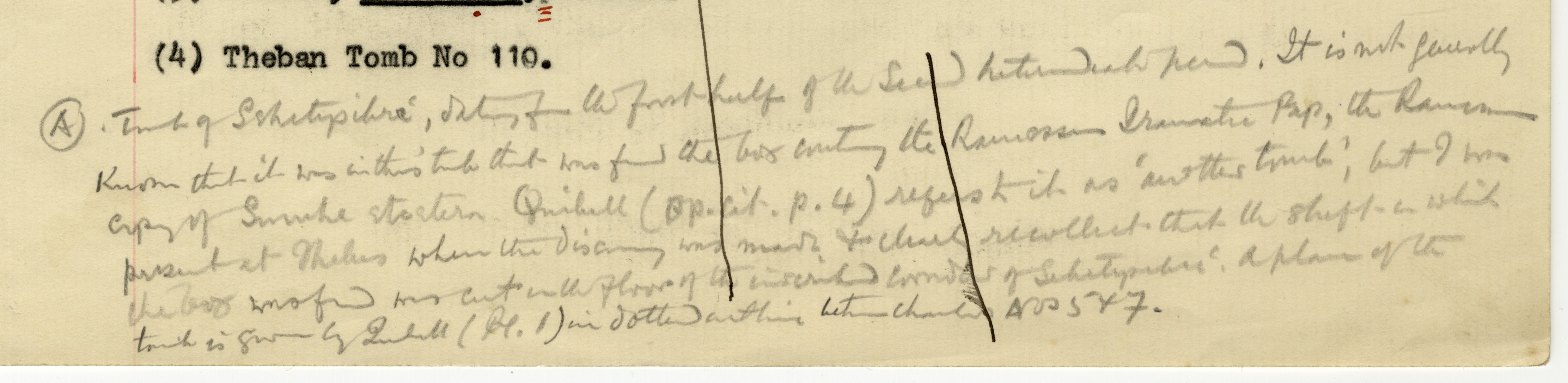 Footnote relating to the Tomb of the Ramesseum Papyri Footnote relating to the Tomb of the Ramesseum Papyri